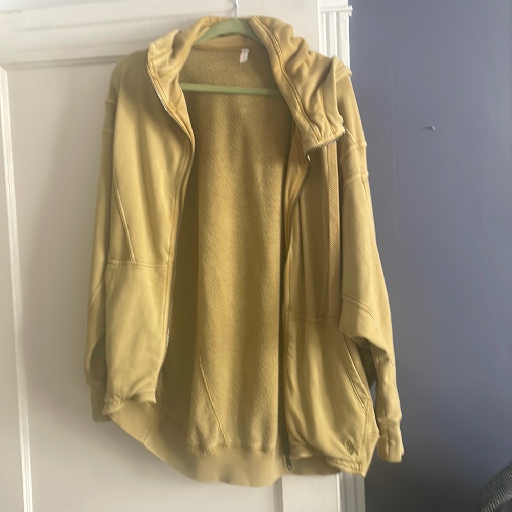 Free People Movement oversized zip up